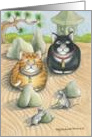 Cats Zen Garden Birthday (Bud & Tony) card