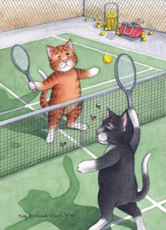 Cats Playing Tennis...