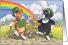 Cats On St. Patrick’s Day Cheers (Bud & Tony) card