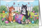 Cats Easter Artists (Bud & Tony) card