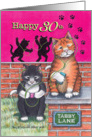 Cats 30th Birthday Rockin Out (Bud & Tony) card