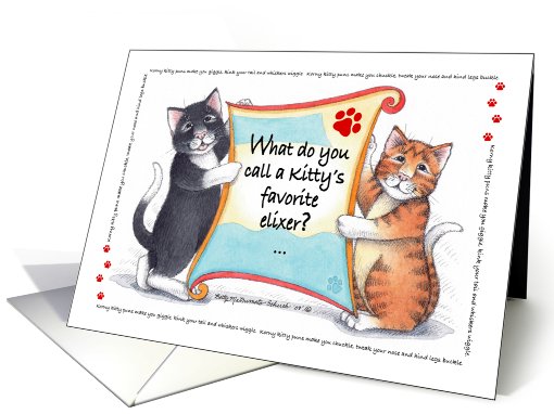 Cat Humor Korny Kitties Birthday Cats catatonic card (628686)