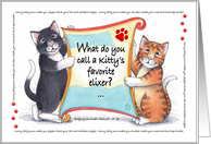 Cat Humor Korny Kitties Birthday Cats catatonic card