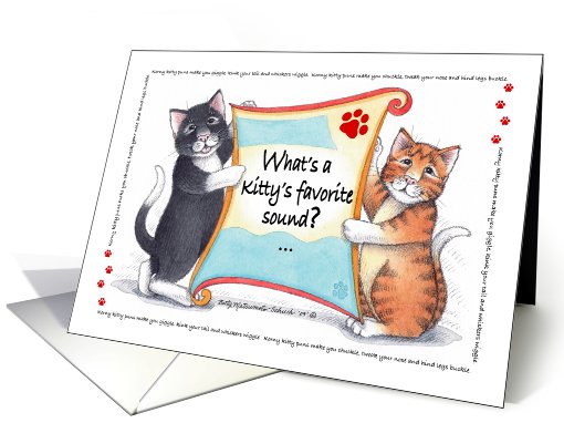 Cat Humor Korny Kitties Birthday Cats 'Mew'sic card (628692)