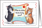 Cat Humor Korny Kitties Birthday Cats A’Mew’sing card
