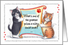 Cat Humor Korny Kitties Birthday Cats A’cat’emy Award card