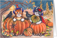 Cats On Halloween W ...