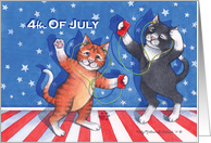 4th Of July Cats (Bud & Tony) card