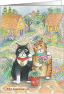 Cats House Hunting (Bud & Tony) card