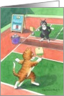 Pickleball Cats Invitation (Bud & Tony) card