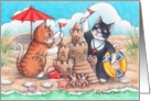 Beach Cats Invitation (Bud & Tony) card