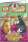 Beer Drinking Cats Invitation (Bud & Tony) card