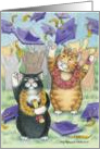 Graduation Cats Invitation (Bud & Tony) card