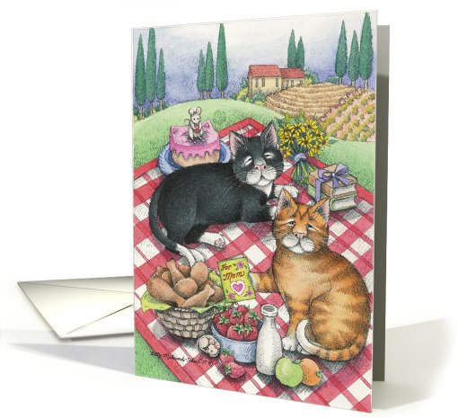 Mom Birthday Cats (Bud & Tony) card (778668)