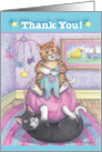 Thank You Cats Blue (Bud & Tony) card