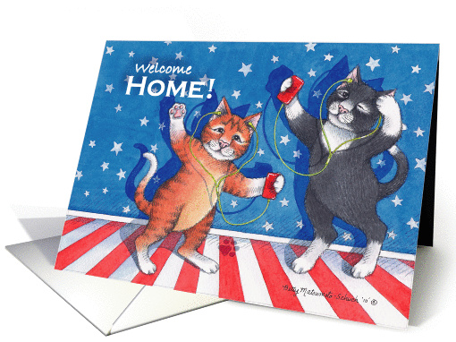 Welcome Home Soldier Cats (Bud & Tony) card (782841)