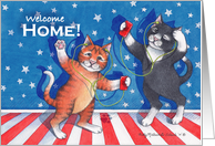 Welcome Home Soldier Cats (Bud & Tony) card