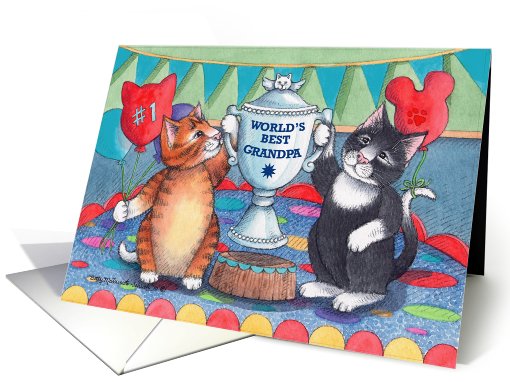 Cats Grandpa's Day (Bud & Tony) card (791044)