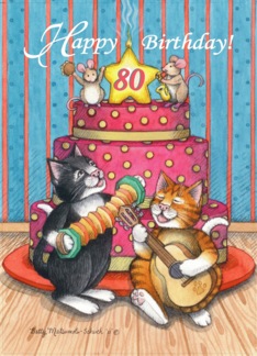 80th Birthday Cats ...