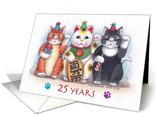 25th Anniversary Congrats Cats (Bud & Tony) card (831440)