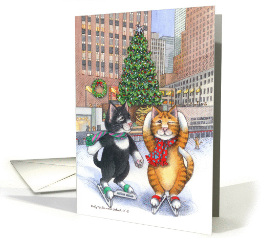 Cats New York Christmas (Bud & Tony) card (867992)
