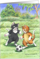 Congratulations, Soccer Cats Congratulations (Bud & Tony) card