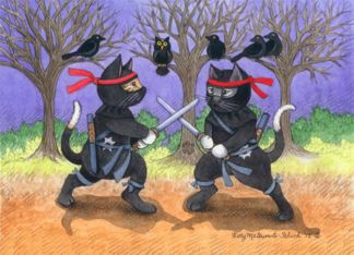 Ninja Cats Happy...