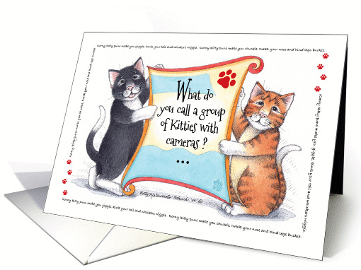 Cat Humor Korny Kitties Pawparazzi Birthday (Bud & Tony) card (996041)