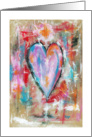 Happy Valentine’s Day, General, Abstract Heart Painting, Grunge Art card