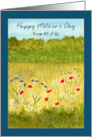 Happy Mother’s Day From Group Wildflowers Meadow Trees Landscape card