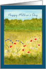 Happy Mother’s Day General Wildflowers Meadow Trees Landscape Art card