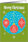 Merry Christmas General Retro Hanging Ornaments Snow Decorations card