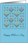 Mother’s Day General Flowers Floral Botanical Art Nouveau Pattern card