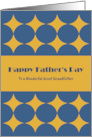 Happy Father’s Day Great Grandfather Gold Diamonds Geometric Shapes card