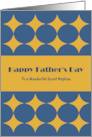 Happy Father’s Day Great Nephew Gold Diamonds Retro Geometric Pattern card