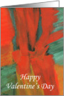 Valentine’s Day, Daughter and Partner, Abstract Art Painting card