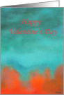 Valentine’s Day, Daughter and Partner, Abstract Art Painting card