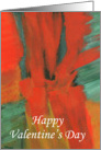 Valentine’s Day, Husband, Abstract Art Painting card