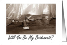 Bridesmaid Invitation Request, Wedding Attendant, Will You Be card