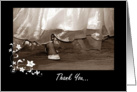 Thank You! Maid Of Honor, Bride, Bridal Gown, Sepia card