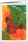 Autumn Equinox , Abstract Landscape Art Painting card