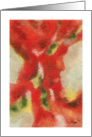 Ebb And Flow, Abstract Art, Texture Red and Orange Painting card