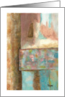 Captive Dreamer, Abstract Art Painting, Castle Tower Walls card