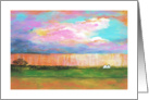Abstract Landscape, April Showers, Farm House Waits for the Storm card