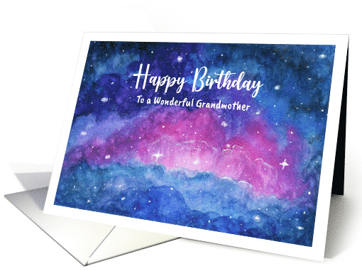 Happy Birthday Grandmother Clouds Stars Deep Space... (1795414)