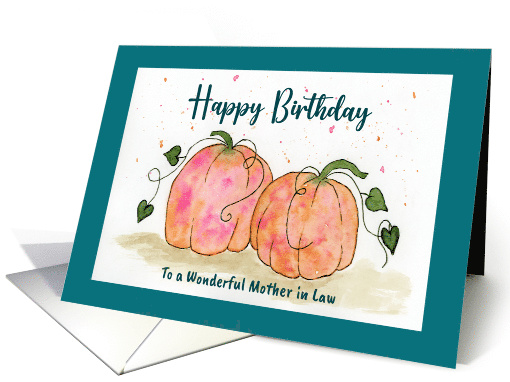 Happy Birthday Mother in Law Pumpkin Patch Fall... (1797576)
