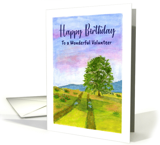 Happy Birthday Volunteer Clouds Sunrise Tree Field... (1798232)