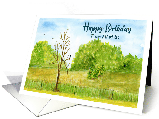 Happy Birthday From All Bird Branches Trees Fall... (1800762)