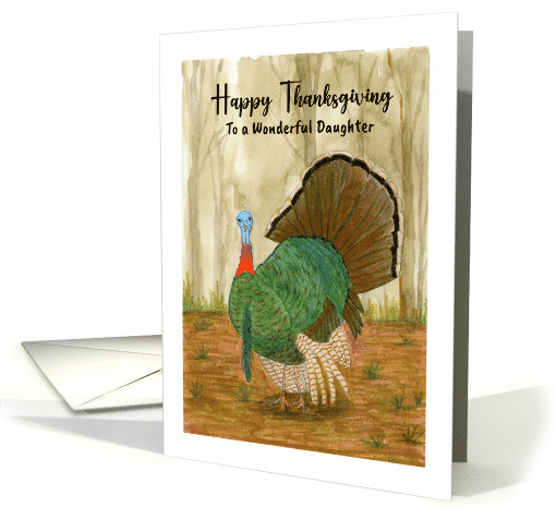 Happy Thanksgiving Daughter Turkey Wild Bird Trees Nature... (1805530)