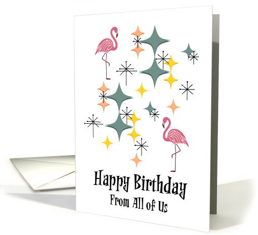 Retro Birthday From Group Mid Century Modern Pink... (1889604)